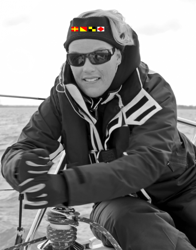 Webetikett auf Stirnband