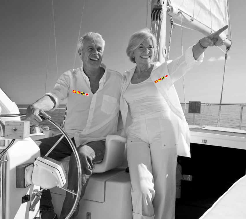 Sticketikett auf leichter Sommerkleidung