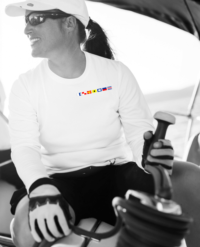 Webetikett auf Shirt