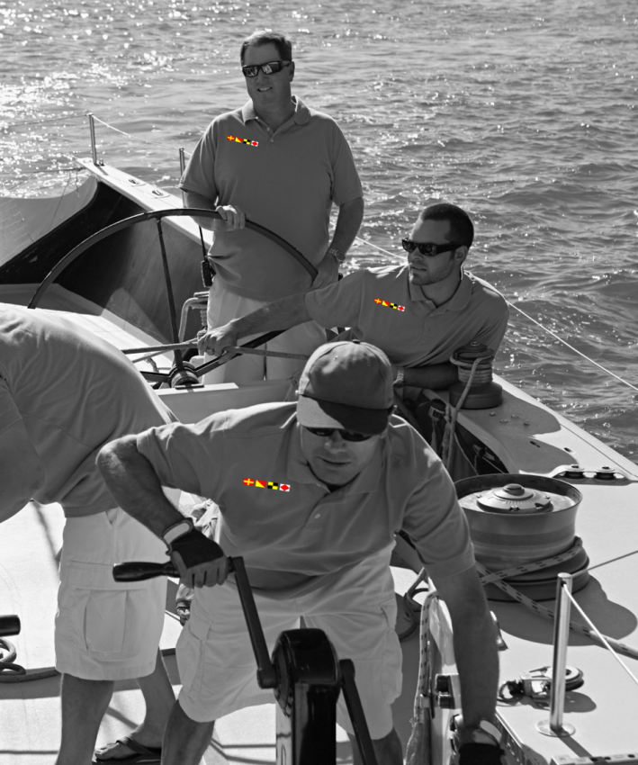 Webetikett auf Teamshirts