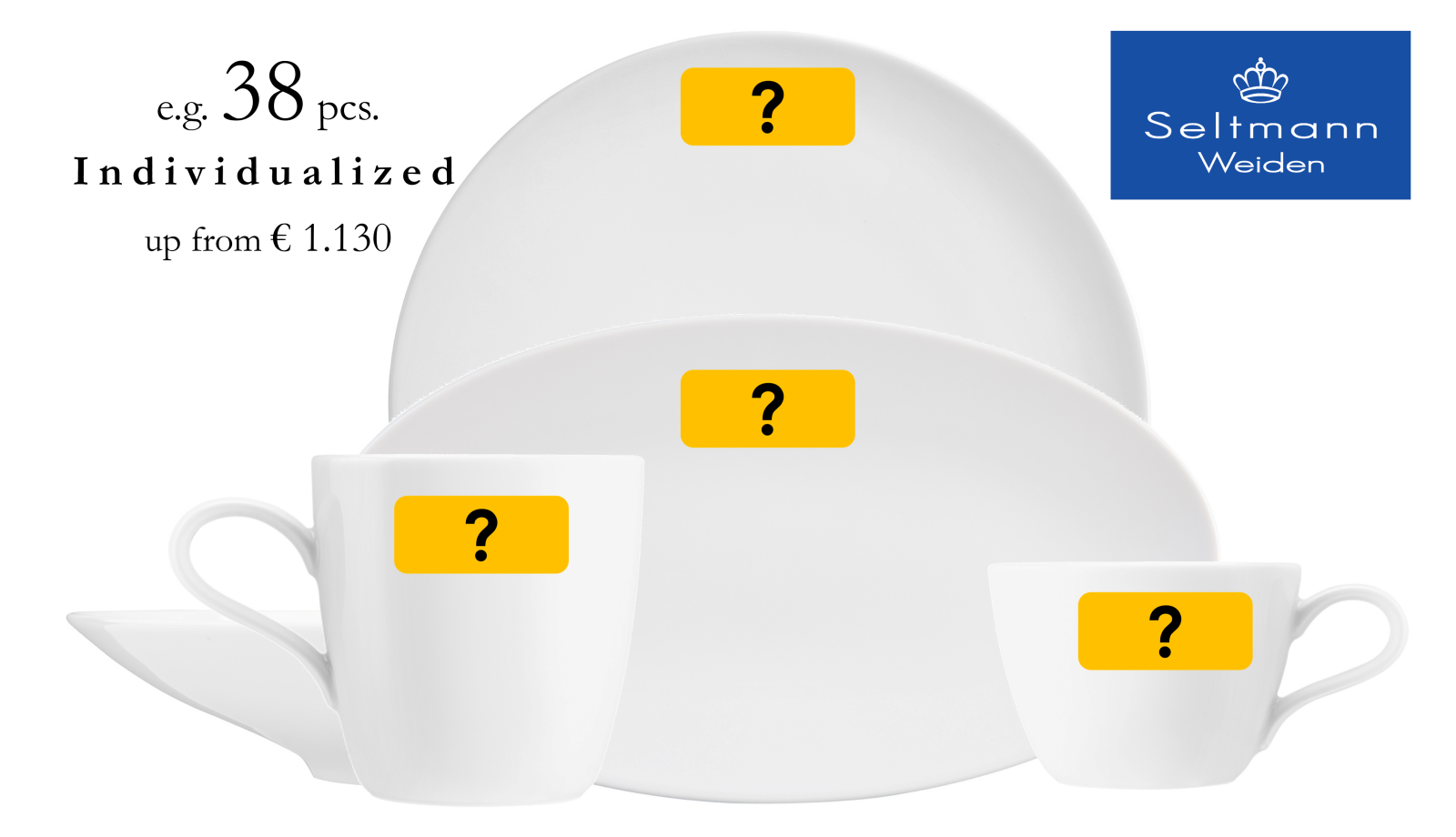 schlicht und elegant - Tafelservice Coup