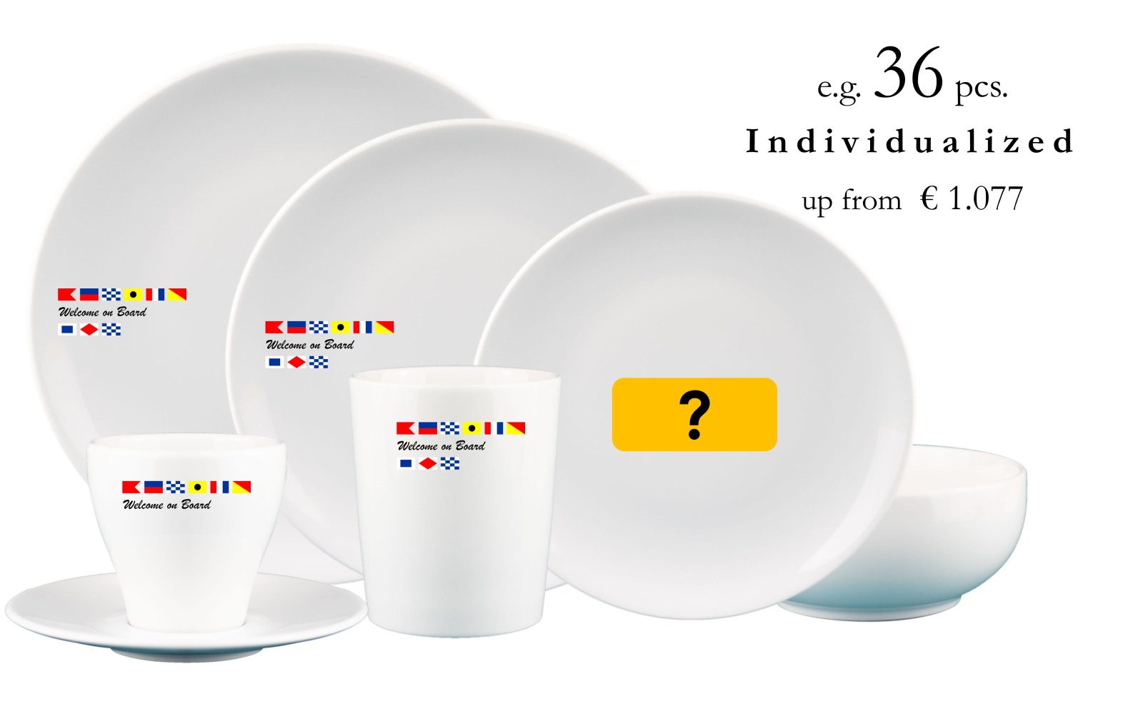 maritim für Kenner - Bootsgeschirr Flag